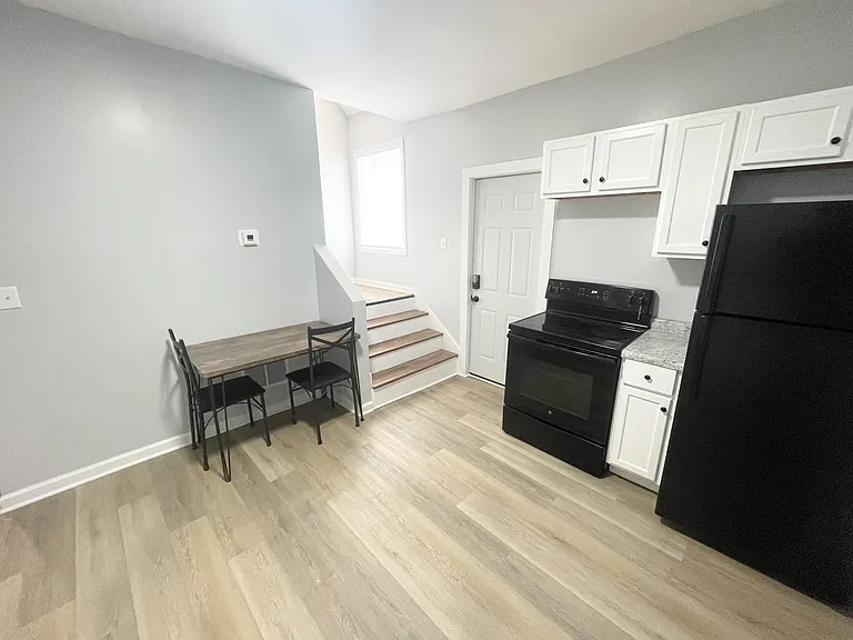 Communal Exterior Door Inside Kitchen