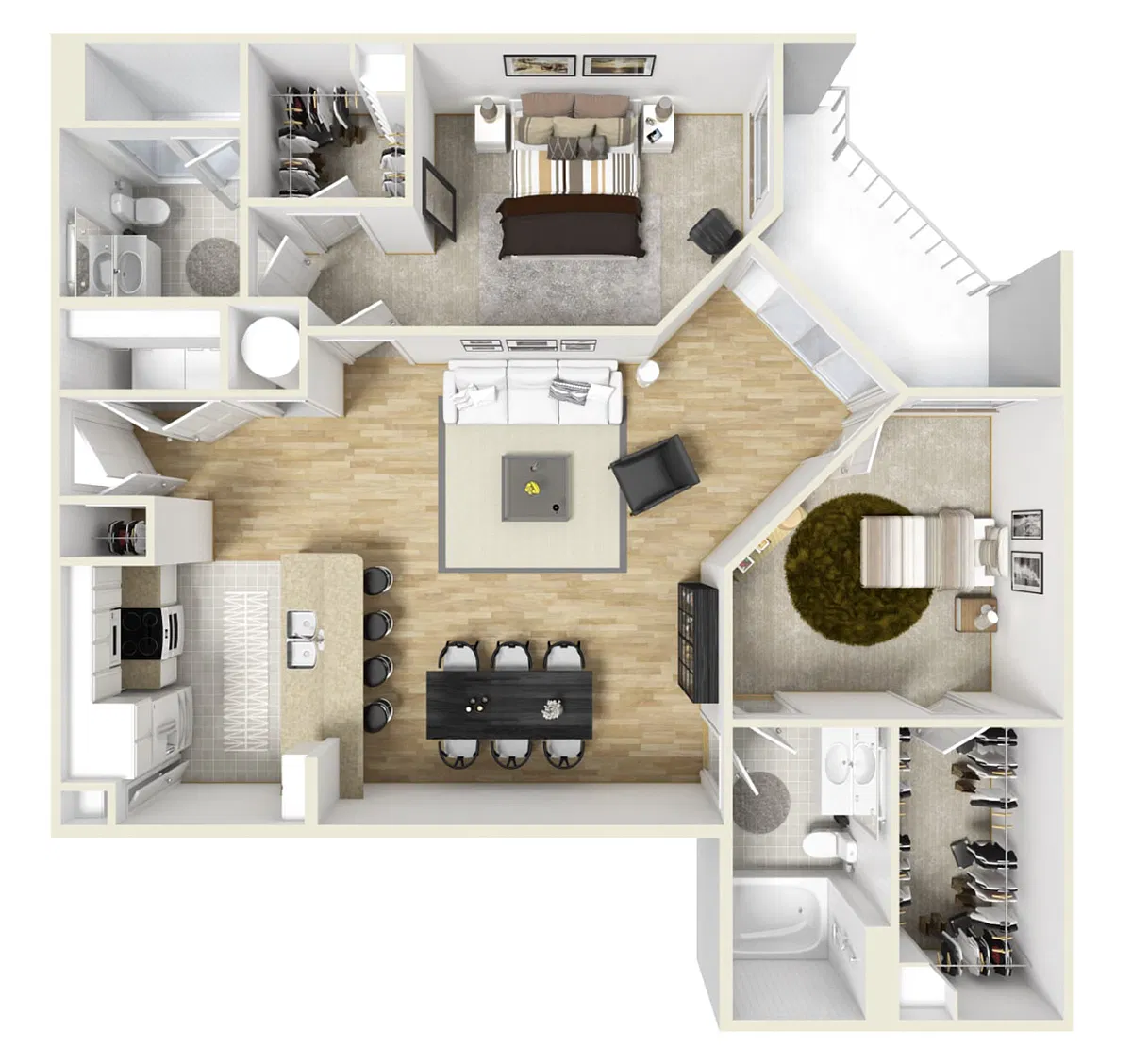 Floor plan Serpentine L