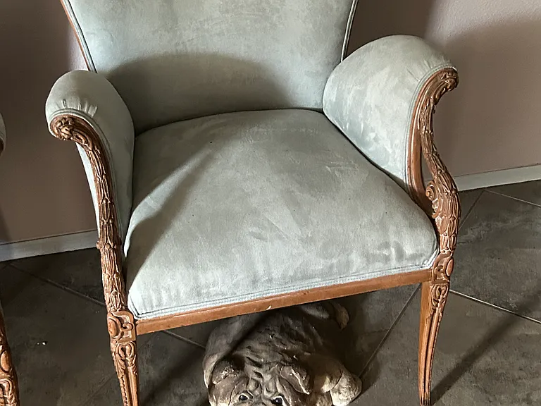 Dad always wanted a bull dog. Mom got him this cement one.