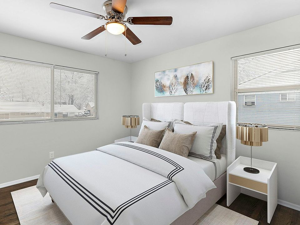 Virtually staged bedroom #1