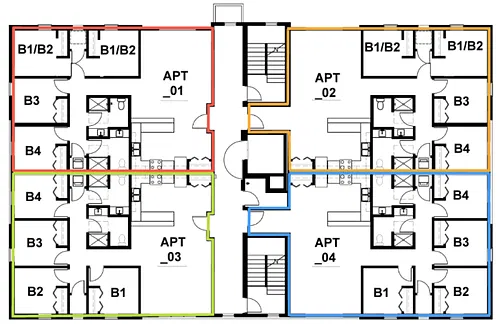 Floor plan 4-Bedroom