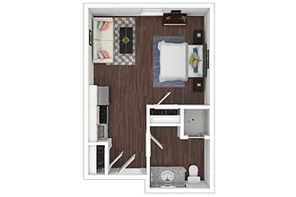 Floor plan Studio - S1