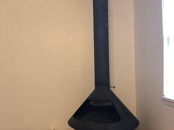 Wood burning stove - it's like having a fire place in your a