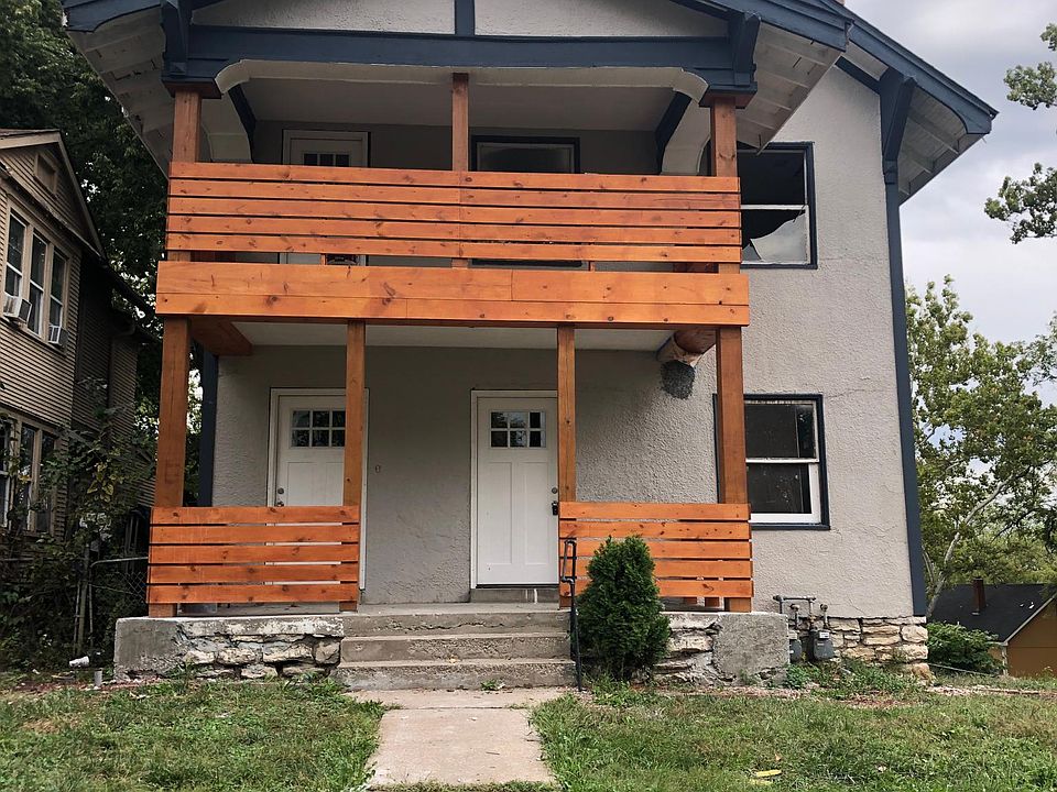 Front porch / front balcony (side of house - Unit A has a walkout master balcony)