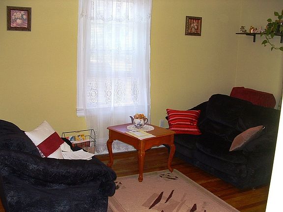 Family room with fireplace.