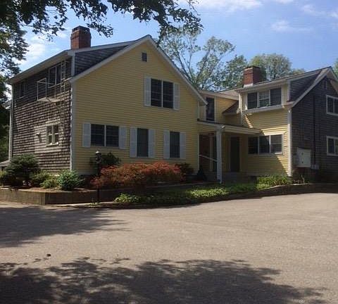 North facing side of apartment house