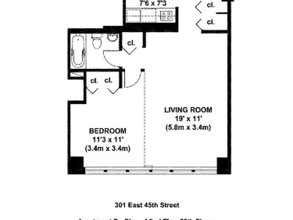 2nd image of 301 E 45th St APT 12D