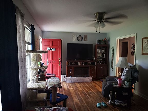 Vinyl plank flooring.