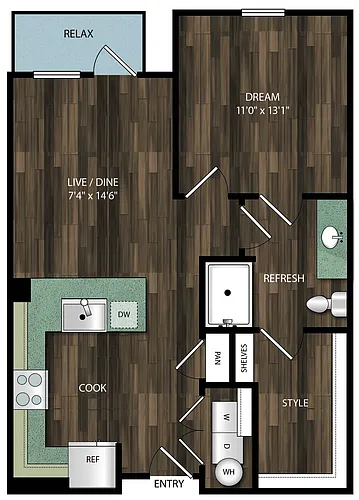 Floor plan 1B ALT