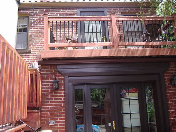 Outside Upper Deck and French Doors