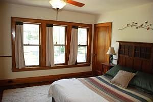 Master bedroom with 2 large closets - one is a walk-in!