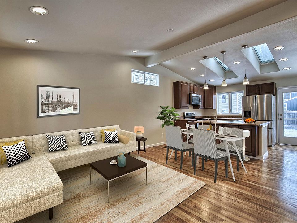 Living room staged