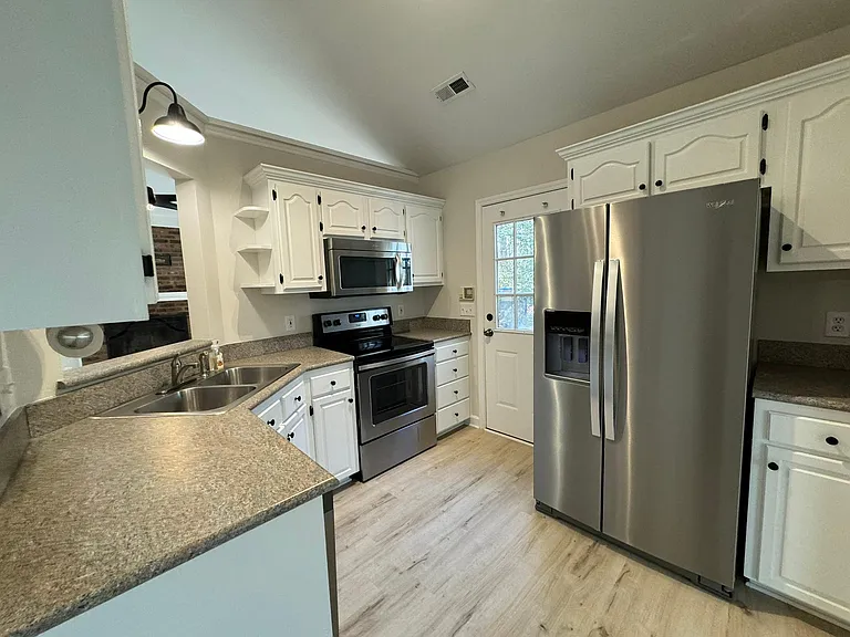 Kitchen with new SS appliances