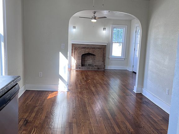 Kitchen open to dining room