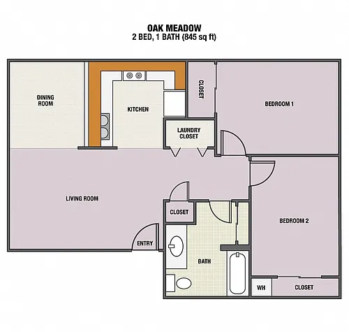 Floor plan 2x1 Units
