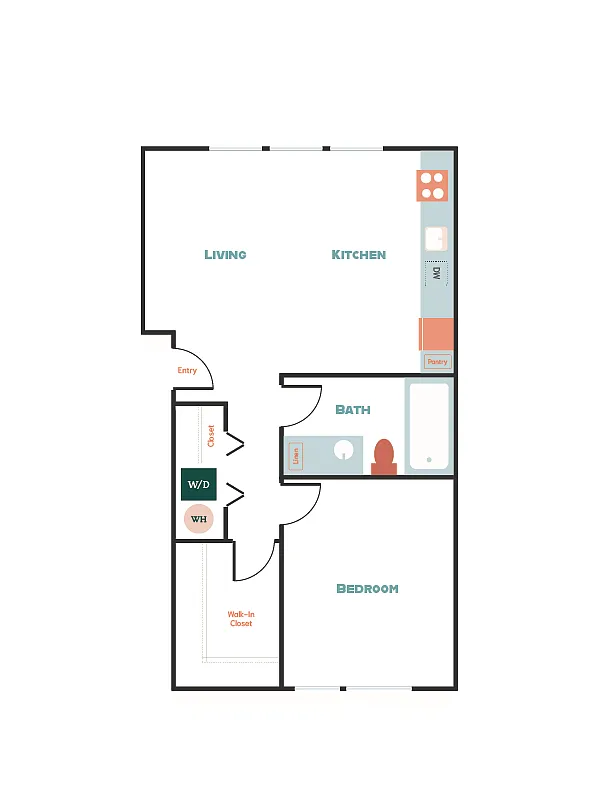 Floor plan 1X1 A3