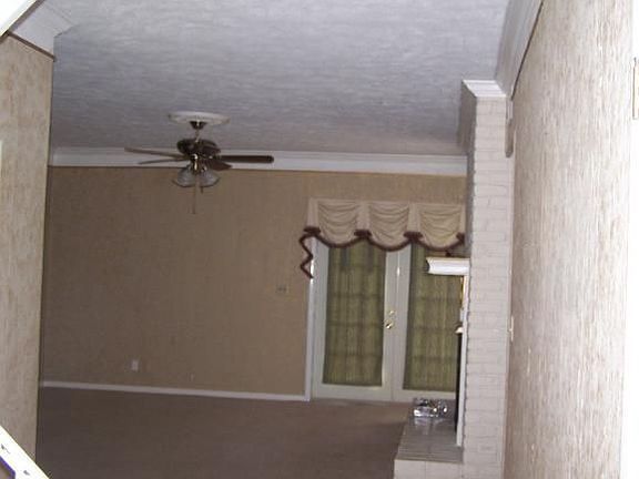 Living room with fire place