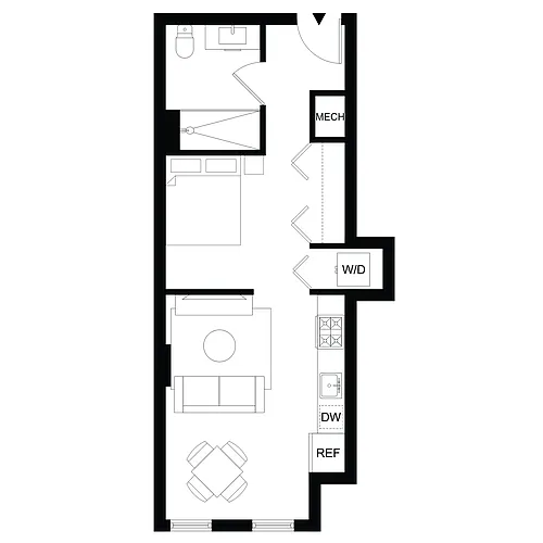 Floor plan S5 - Furnished