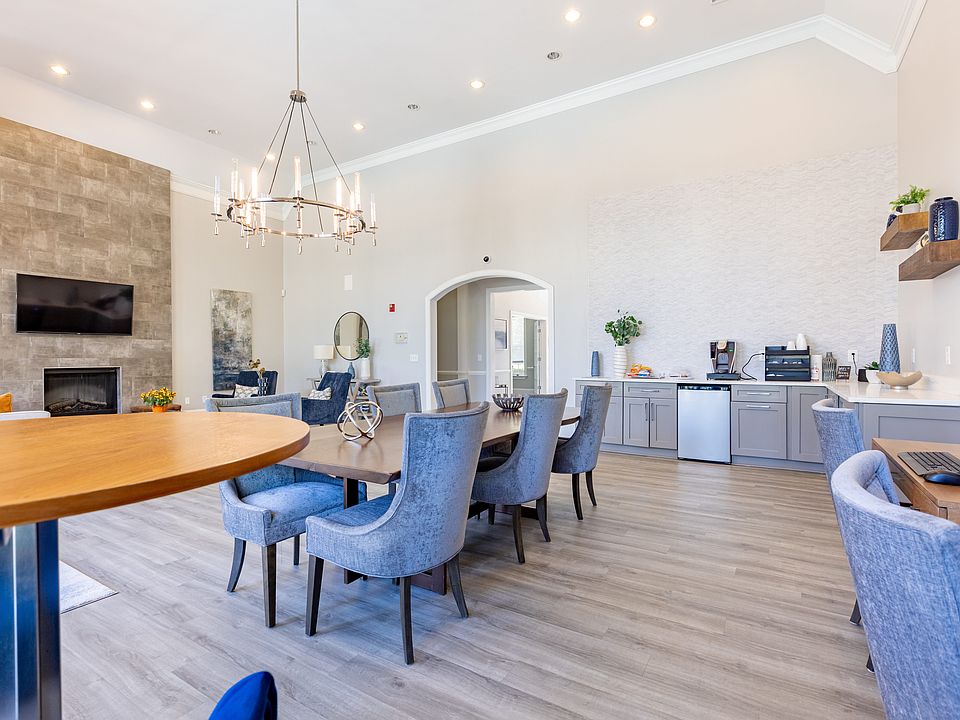 Open concept and brightly lit clubhouse at Heron Lake