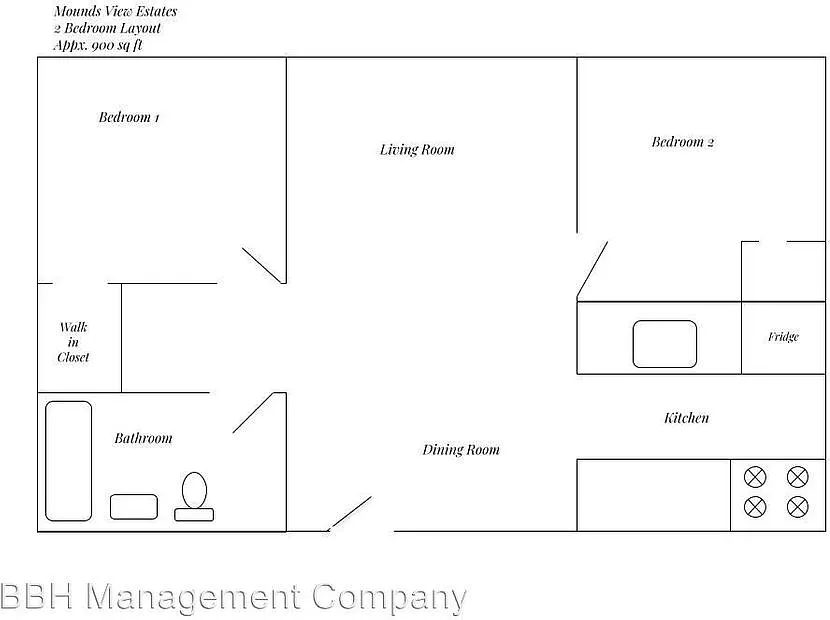 Floor plan 2 Bedroom