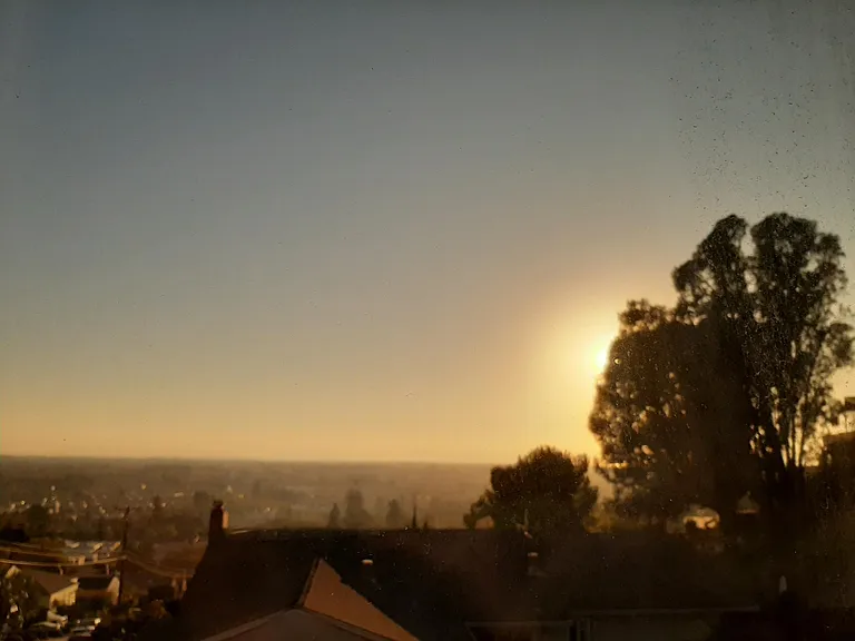 View from house during sunset - lower level