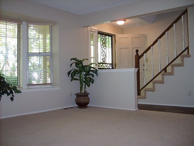 living room, new paint and carpet