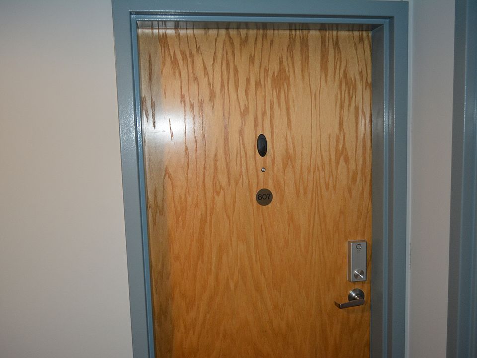 Unit 607 Front Door with smart lock. Lock or unlock your door from anywhere!