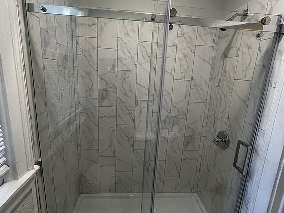Newly renovated walk in shower