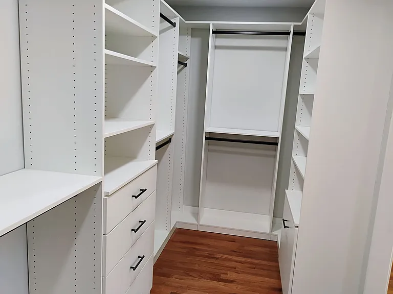 Large walk-in closet.