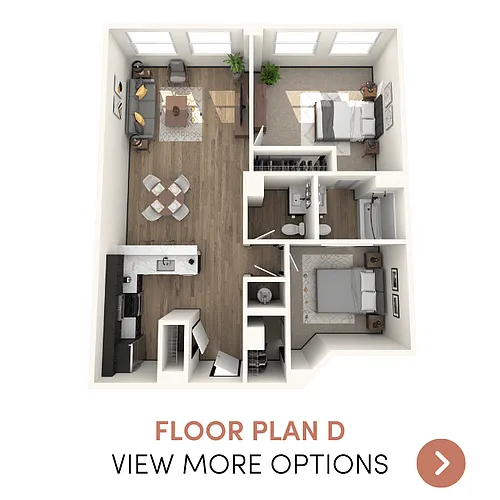 Floor plan 2 Bedroom, 1.5 Bathroom