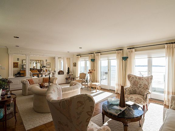 Living Room with waterviews