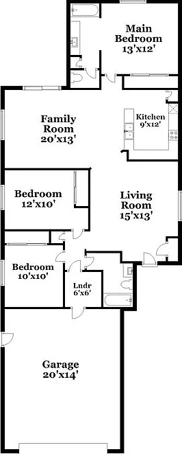 3 bed, 2.0 bath, 1400 sqft, $2,100 — Photo 2