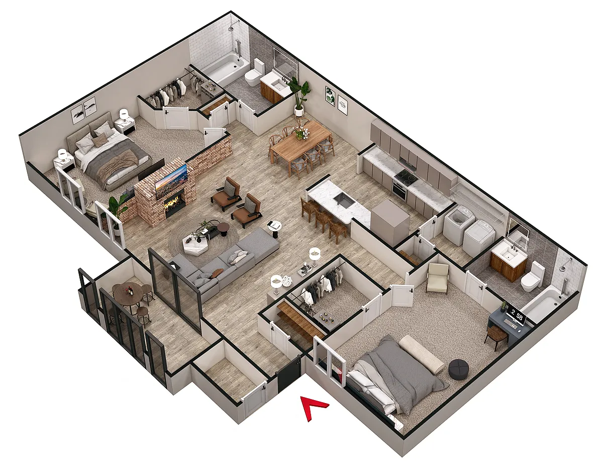 Floor plan Modern Reno