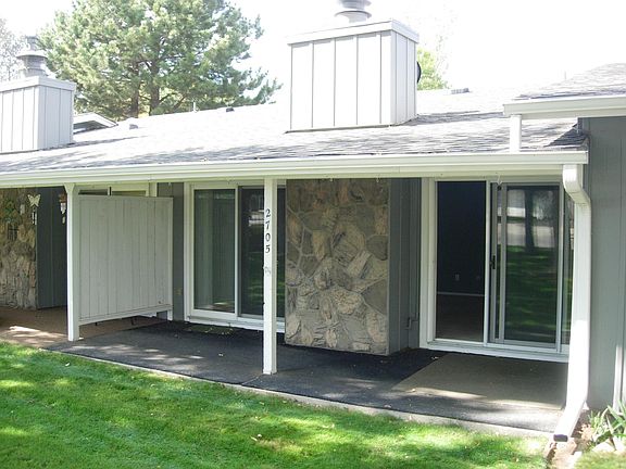Covered patio on the East side of the property. Always shady in the afternoon and evening!