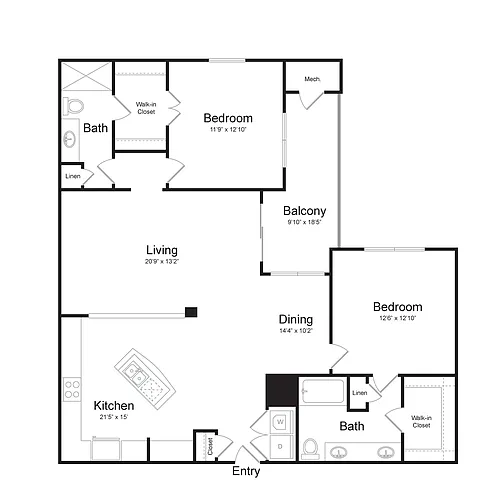 Floor plan B6