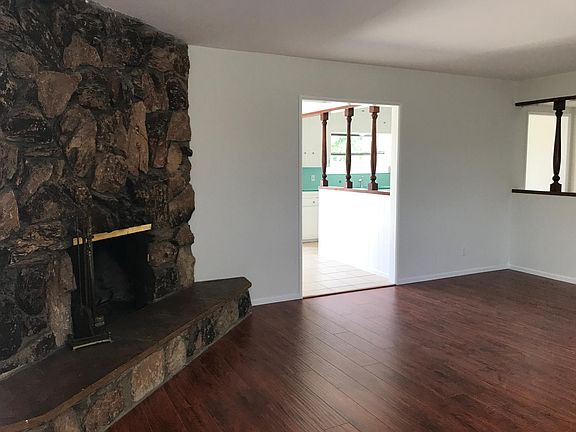 Family room looking into kitchen