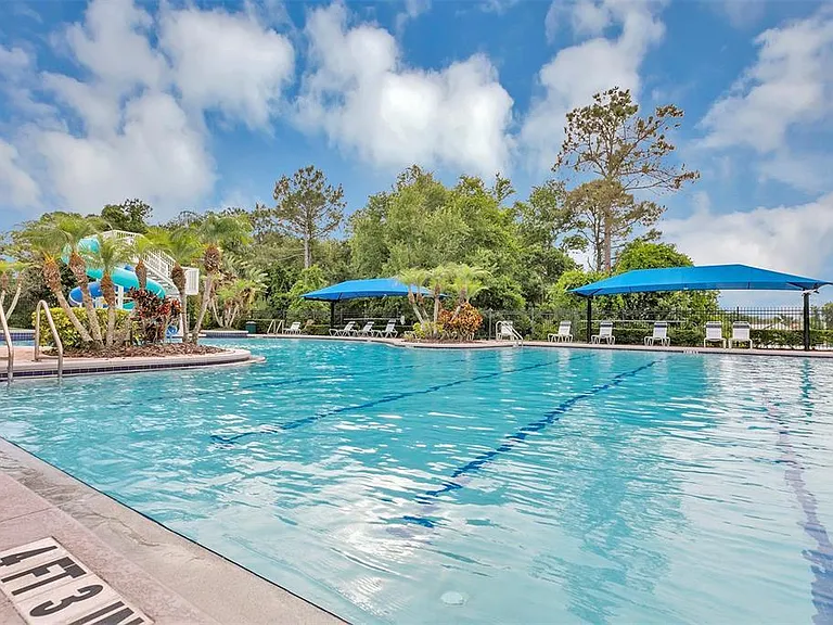 HOA Pool with 2 water slides