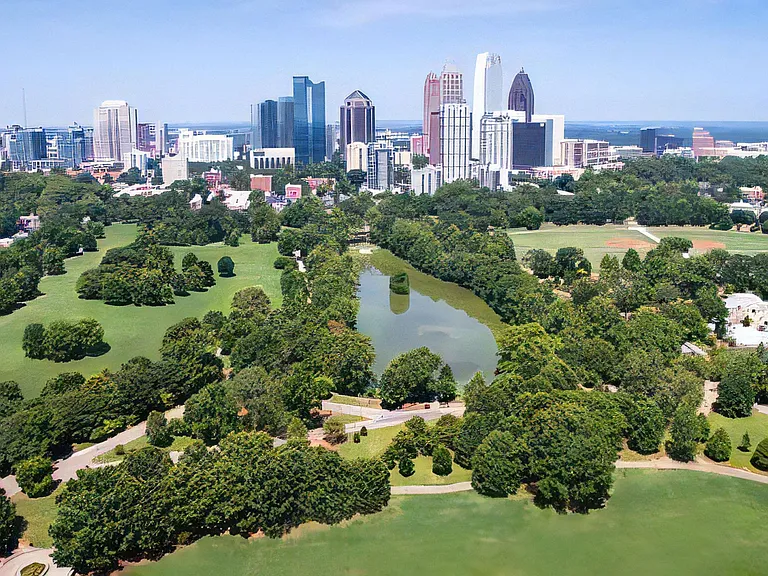 Expansive Views of Piedmont Park Near Tens on West