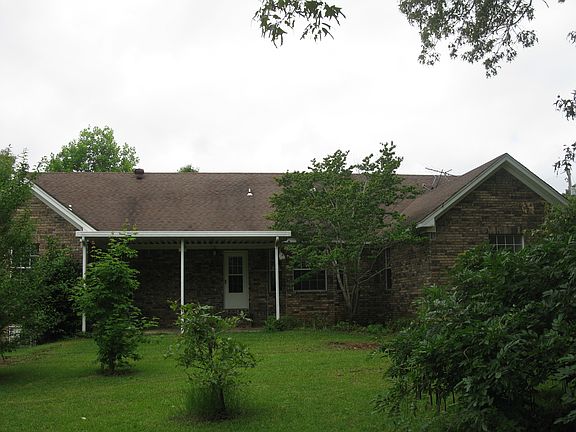Back view with covered patio