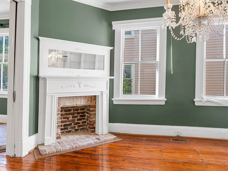 Fireplace in Dining Room