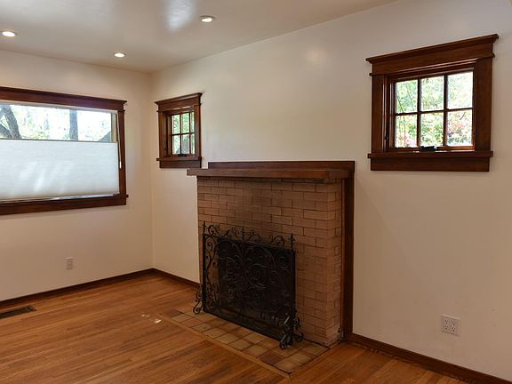 living room w/ original hardwood floors