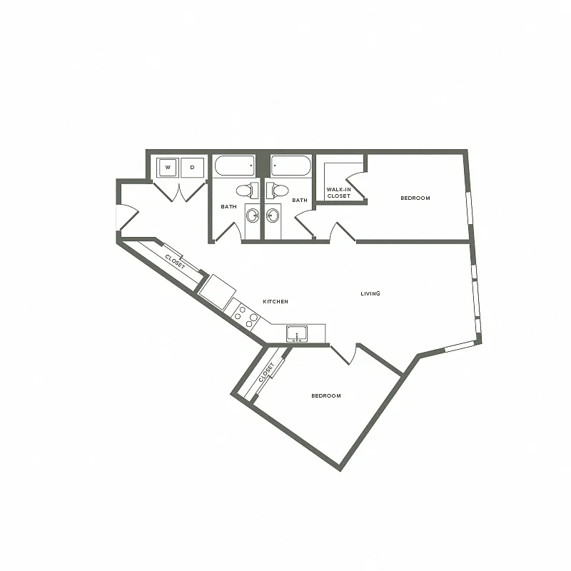 Floor plan Sunrose - 2x2 B05