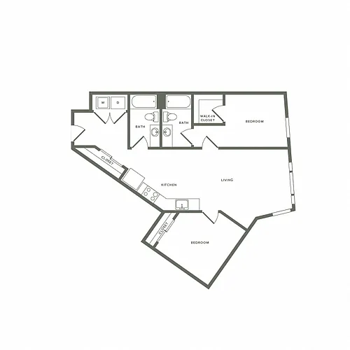 Floor plan Sunrose - 2x2 B05