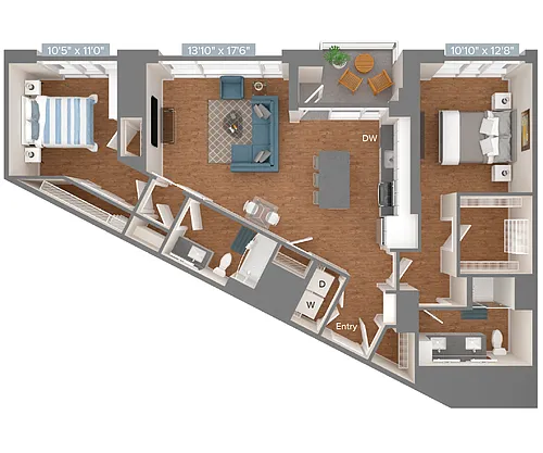 Floor plan B4-D1-1188