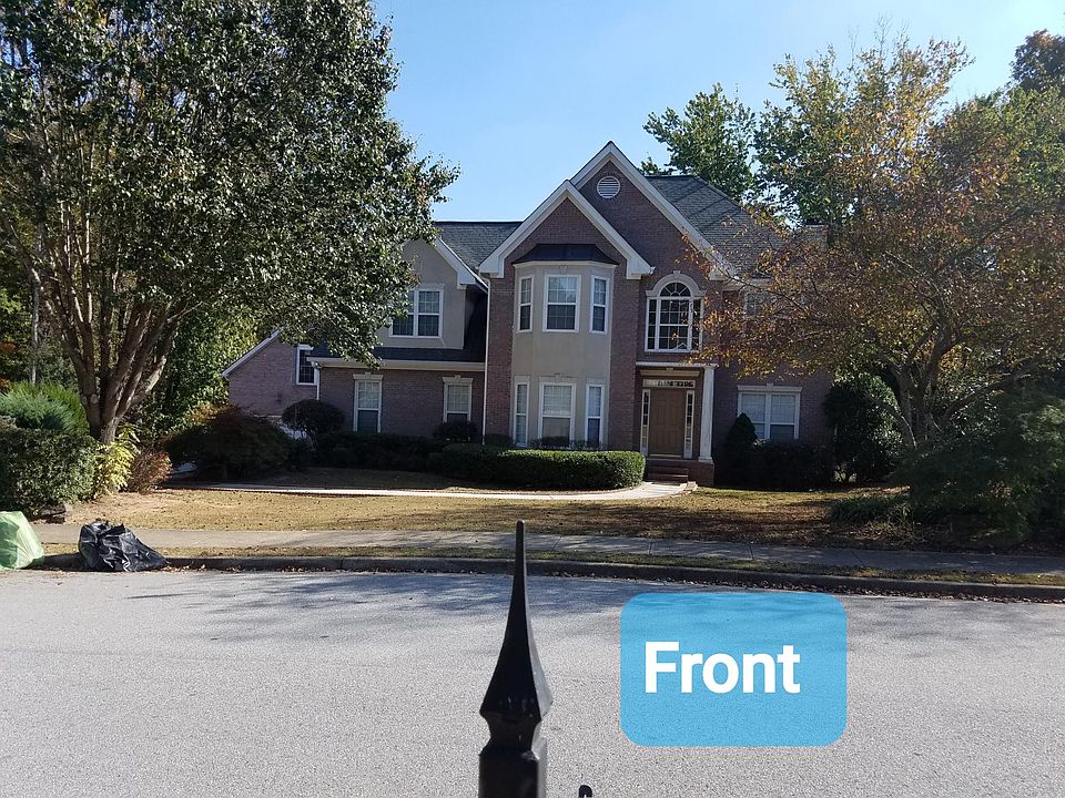 Front of house in a family-friendly, swim-tennis neighborhood.