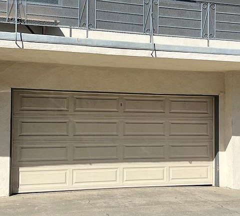 shared garage space with storage space.