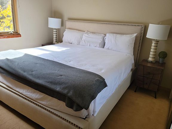 Master, king bed, south facing