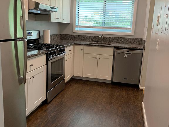 Kitchen facing window