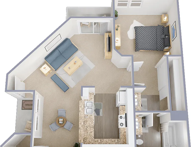Plan B Floorplan Diagram