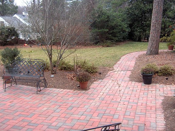 Large patio and private backyard